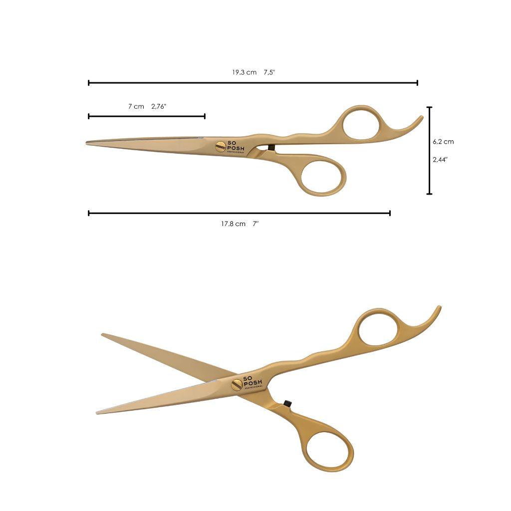 Posh gold - 7.0″ Ergonomic Scissors - SO POSH