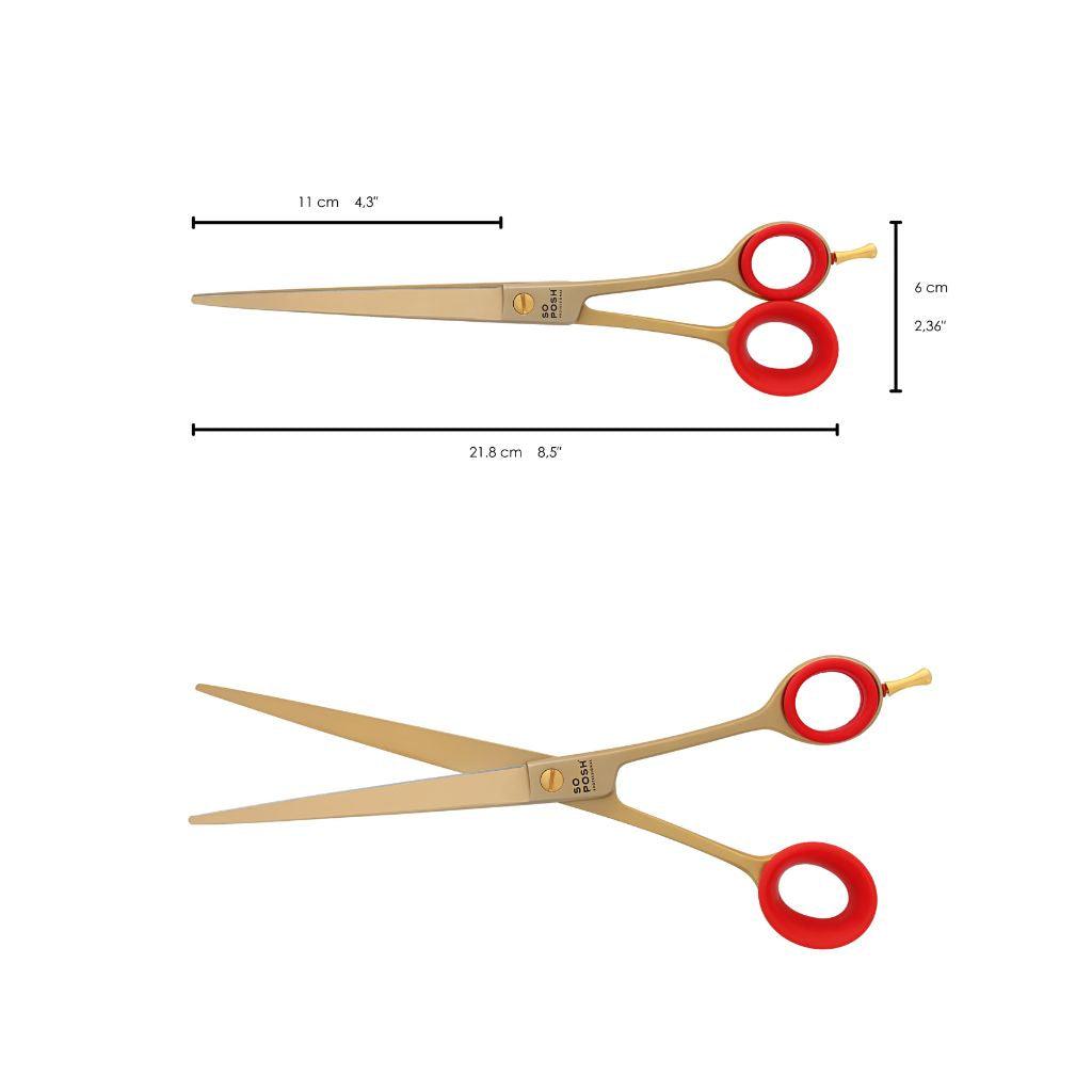 Posh Gold - 8.5″ Straight scissors - SO POSH